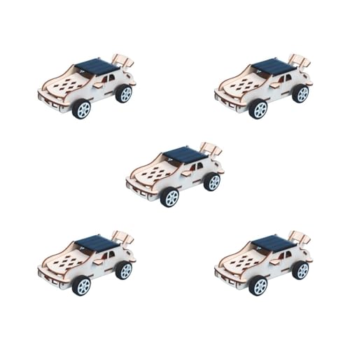 5er-Set Solar-Auto-Modellbausätze aus Holz, Schaltungstechnik-Projekt für Kinder, Jungen, Mädchen von Adoorniequea