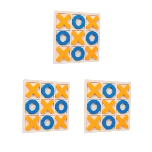 Adoorniequea Tic TAC Zehenspiel aus Holz, intelligentes lustiges Tischspiel für Kinder und Erwachsene, Blau, Orange, 30 x 30 x 1,5 cm, 3 Stück Adoorniequea Tic TAC Zehenspiel aus Holz, intelligentes lustiges Tischspiel für Kinder und Erwachsene, Blau, Orange, 30 x 30 x 1,5 cm, 3 Stück von Adoorniequea