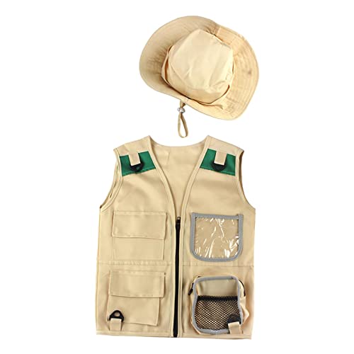Cargo-Weste und Mütze, Set zum Wandern, Outdoor-Entdecker-Set für 4–6 Jahre, Uni von Adoorniequea