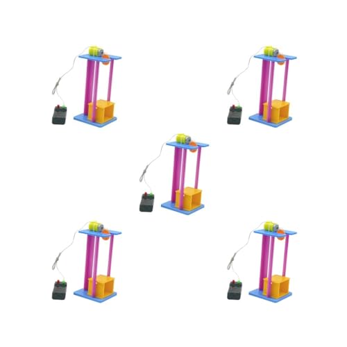 Elektrisches Aufzugsmodell zum Selbermachen, Experiment für Teenager, Geburtstagsgeschenke, 5 Stück Elektrisches Aufzugsmodell zum Selbermachen, Experiment für Teenager, Geburtstagsgeschenke, 5 Stück von Adoorniequea