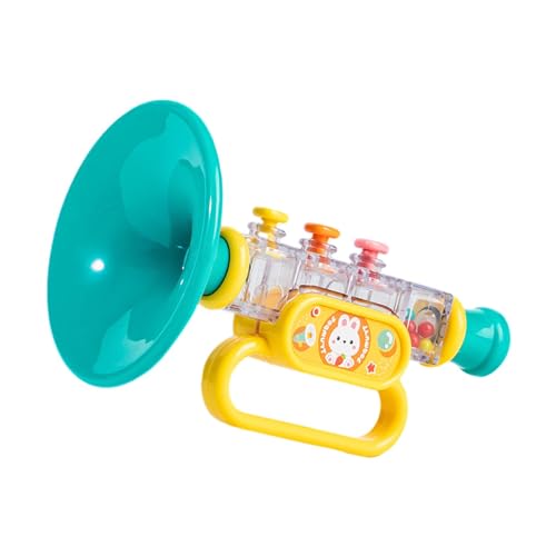 Trompetenspielzeug, kleiner Lautsprecher, Spielzeug, musikalisch für Jungen, Mädchen, Reisespielzeug, klassisches Spielzeug, Blau, 8 x 8 x 13,5 cm Trompetenspielzeug, kleiner Lautsprecher, Spielzeug, musikalisch für Jungen, Mädchen, Reisespielzeug, klassisches Spielzeug, Blau, 8 x 8 x 13,5 cm von Adoorniequea