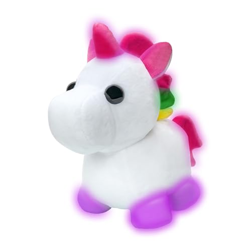 Adopt Me! AME0011-30 cm Leucht Plüsch - Einhorn, offizielles Plüsch mit exklusivem Spielcode Adopt Me! AME0011-30 cm Leucht Plüsch - Einhorn, offizielles Plüsch mit exklusivem Spielcode von Adopt Me!