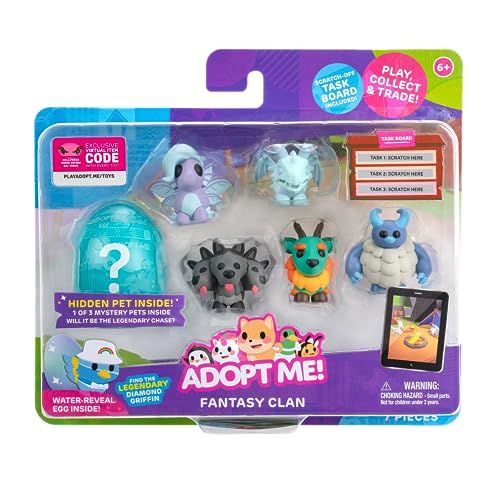 Adopt Me! AME0030-6er Figuren Pack - Fantasiewesen, offizielles Figurenset mit Spielcode Adopt Me! AME0030-6er Figuren Pack - Fantasiewesen, offizielles Figurenset mit Spielcode von Adopt Me!