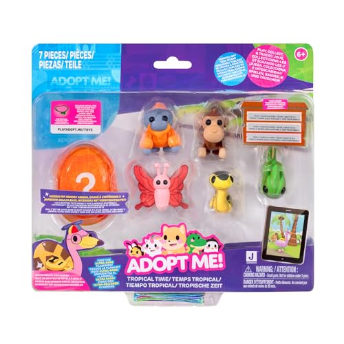 Adopt Me! AME0115-6er Figuren Pack - Tropenzeit, offizielles Figurenset mit Spielcode Adopt Me! AME0115-6er Figuren Pack - Tropenzeit, offizielles Figurenset mit Spielcode von Adopt Me!