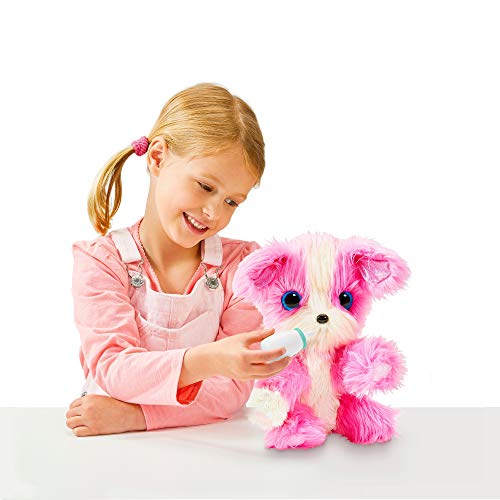 Bizak Adoptanimals 63040640 Elektronisches interaktives Haustier, Plüsch, Rosa von Bizak