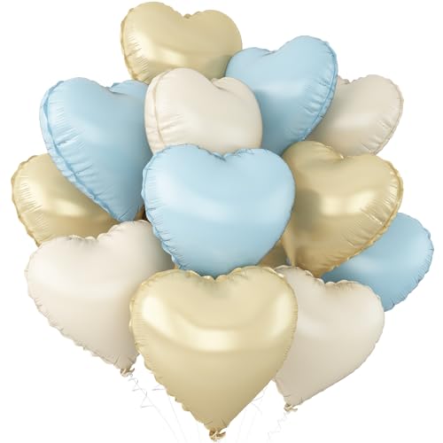 Blau Weiß Herz Luftballons,12Stück Hell Gold Blau Herz Geformt Folie Luftballon,18Zoll Creme Weiß Gold Helium Mylar Luftballons für Baby Dusche Geburtstag Jubiläum Hochzeit Party Dekoration Blau Weiß Herz Luftballons,12Stück Hell Gold Blau Herz Geformt Folie Luftballon,18Zoll Creme Weiß Gold Helium Mylar Luftballons für Baby Dusche Geburtstag Jubiläum Hochzeit Party Dekoration von Adorely