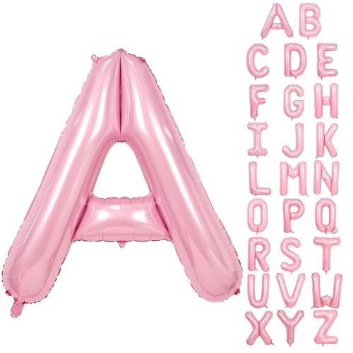 Buchstabe A Luftballon Rosa,40 Zoll Hell Pink A Buchstabe Luftballon,A-Z Mylar Alphabet Folienballon,Pastell Rosa Buchstaben Luftballon für Geburtstag Jahrestag Baby Dusche Hochzeit Party Deko Buchstabe A Luftballon Rosa,40 Zoll Hell Pink A Buchstabe Luftballon,A-Z Mylar Alphabet Folienballon,Pastell Rosa Buchstaben Luftballon für Geburtstag Jahrestag Baby Dusche Hochzeit Party Deko von Adorely