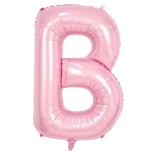 Buchstabe B Luftballon Rosa,40 Zoll Hell Pink B Buchstabe Luftballon,A-Z Mylar Alphabet Folienballon,Pastell Rosa Buchstaben Luftballon für Geburtstag Jahrestag Baby Dusche Hochzeit Party Deko Buchstabe B Luftballon Rosa,40 Zoll Hell Pink B Buchstabe Luftballon,A-Z Mylar Alphabet Folienballon,Pastell Rosa Buchstaben Luftballon für Geburtstag Jahrestag Baby Dusche Hochzeit Party Deko von Adorely