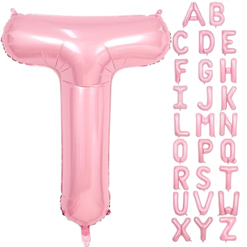 Buchstabe T Luftballon Rosa,40 Zoll Hell Pink T Buchstabe Luftballon,A-Z Mylar Alphabet Folienballon,Pastell Rosa Buchstaben Luftballon für Geburtstag Jahrestag Baby Dusche Hochzeit Party Deko Buchstabe T Luftballon Rosa,40 Zoll Hell Pink T Buchstabe Luftballon,A-Z Mylar Alphabet Folienballon,Pastell Rosa Buchstaben Luftballon für Geburtstag Jahrestag Baby Dusche Hochzeit Party Deko von Adorely
