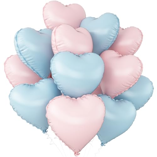 Rosa Blau Herz Luftballons,12Stück Baby Rosa Herz Geformt Folie Luftballon,18Zoll Baby Blau Helium Mylar Luftballons für Baby Dusche Geburtstag Jubiläum Hochzeit Party Dekoration Rosa Blau Herz Luftballons,12Stück Baby Rosa Herz Geformt Folie Luftballon,18Zoll Baby Blau Helium Mylar Luftballons für Baby Dusche Geburtstag Jubiläum Hochzeit Party Dekoration von Adorely