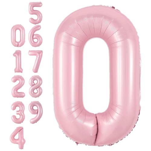 Zahlen 0 Luftballon Rosa,40 Zoll Groß Hell Pink Folie Digital Helium Luftballon,Pastell Rosa Zahl 0 Mylar Luftballon für Mädchen Frauen Geburtstag Baby Dusche Jahrestag Prinzessin Party Supplies Deko Zahlen 0 Luftballon Rosa,40 Zoll Groß Hell Pink Folie Digital Helium Luftballon,Pastell Rosa Zahl 0 Mylar Luftballon für Mädchen Frauen Geburtstag Baby Dusche Jahrestag Prinzessin Party Supplies Deko von Adorely