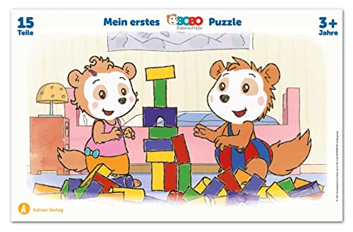 Adrian Verlag Bobo Siebenschläfer Puzzle: Rahmenpuzzle ab 3 Jahre mit 15 Teilen von Adrian Verlag