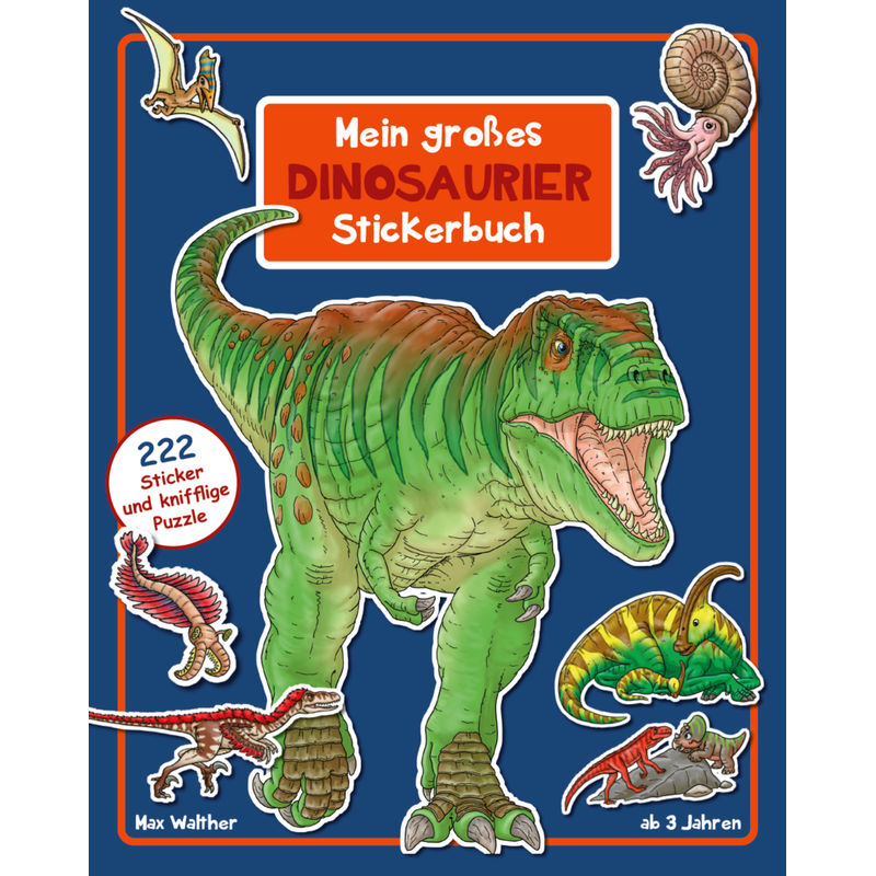 Dinosaurier Stickerbuch von Adrian Verlag