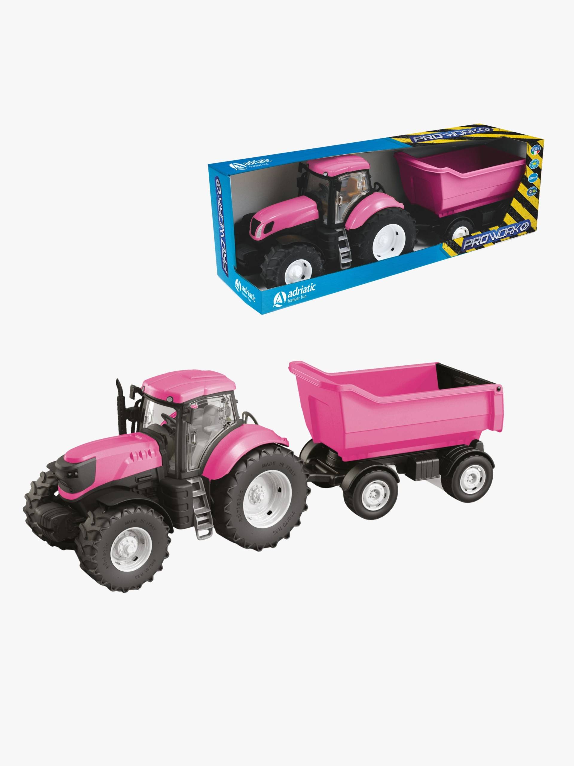 Adriatic Traktor Mit Hohem Anhänger, Rosa Adriatic Traktor Mit Hohem Anhänger, Rosa von Adriatic
