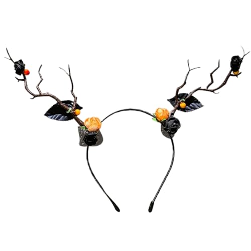 Adrosstoller Punk Halloween Hairhoop Dark Series Skull Headband RolePlaying Branch Headband von Adrosstoller