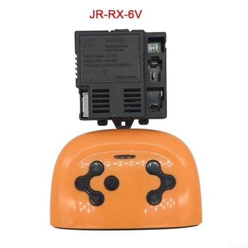 Advokingtap HY JRRX Fernsteuerungsbox für 12V 6V 24V Elektroautos mit 2 4GHz Empfänger für Kinderfahrzeuge (JR-RX-6V B Full Set) von Advokingtap