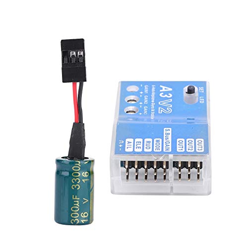 Flight Controller Stabilizer, F50A 3-Achs Gyro A3 V2 Flugregler Stabilisator System for RC Starrflügler Flight Controller Stabilizer, F50A 3-Achs Gyro A3 V2 Flugregler Stabilisator System for RC Starrflügler von ZYZYZK