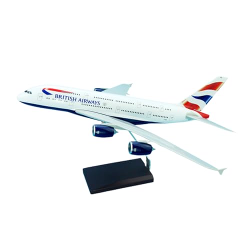 AeroClix British Airways Modellflugzeug Airbus A380-800 mit G-XLEL Zulassung im Maßstab 1/200, 37 cm langes Plastikmodellflugzeug AeroClix British Airways Modellflugzeug Airbus A380-800 mit G-XLEL Zulassung im Maßstab 1/200, 37 cm langes Plastikmodellflugzeug von AeroClix