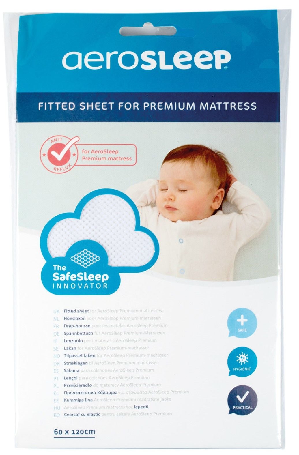 Aerosleep Spannbettlaken PREMIUM 70x140, Weiß Aerosleep Spannbettlaken PREMIUM 70x140, Weiß von AeroSleep