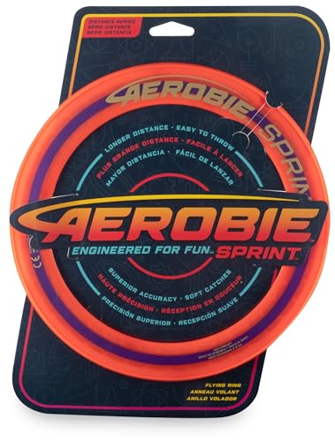Aerobie Sprint Flying Ring Wurfring mit Durchmesser 25,4 cm, orange von Aerobie