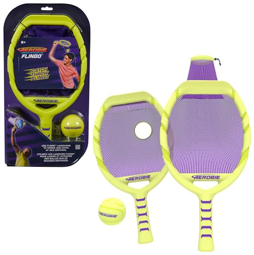 Aerobie Flingo Outdoor Tennis-Set für Kinder und Erwachsene, geeignet für Kinder und Erwachsene ab 8 Jahren von Aerobie