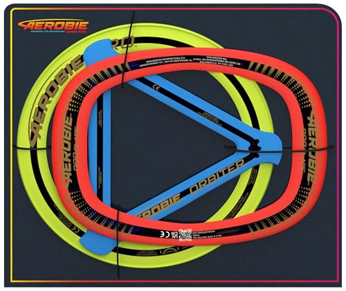 Aerobie Pro Ring, Pro Blade Ring und Orbiter Boomerang Kombiset, für Erwachsene und Kinder ab 5 Jahren von Aerobie