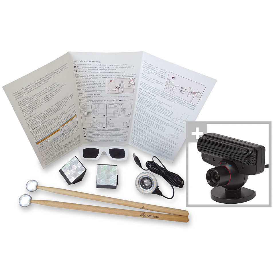 Aerodrums Air Drumming Camera Bundle E-Drum Set von Aerodrums