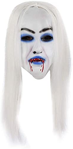 Aeromdale Halloween Geist Gesichtsbedeckung Maskerade Party Requisiten Cosplay Kostüm Latex - # A von Aeromdale