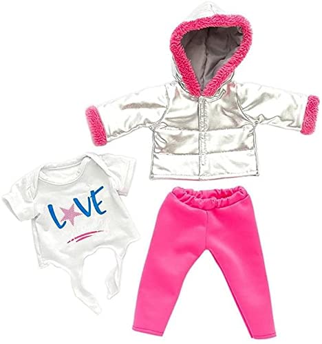 Aeromdale Puppenkleidung für 46 cm amerikanische Puppen – Daunenjacke Hose Custume Outfits Zubehör – #D von Aeromdale