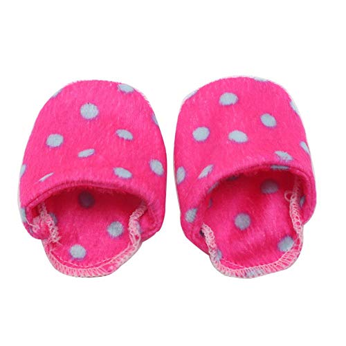 Aeromdale Puppenschuhe Winter Hausschuhe Casual Schuh Fit 43cm 45.7 cm American Doll Mädchen Puppen Neugeborenes Baby Zubehör Spielzeug - #A - 1 Paar von Aeromdale