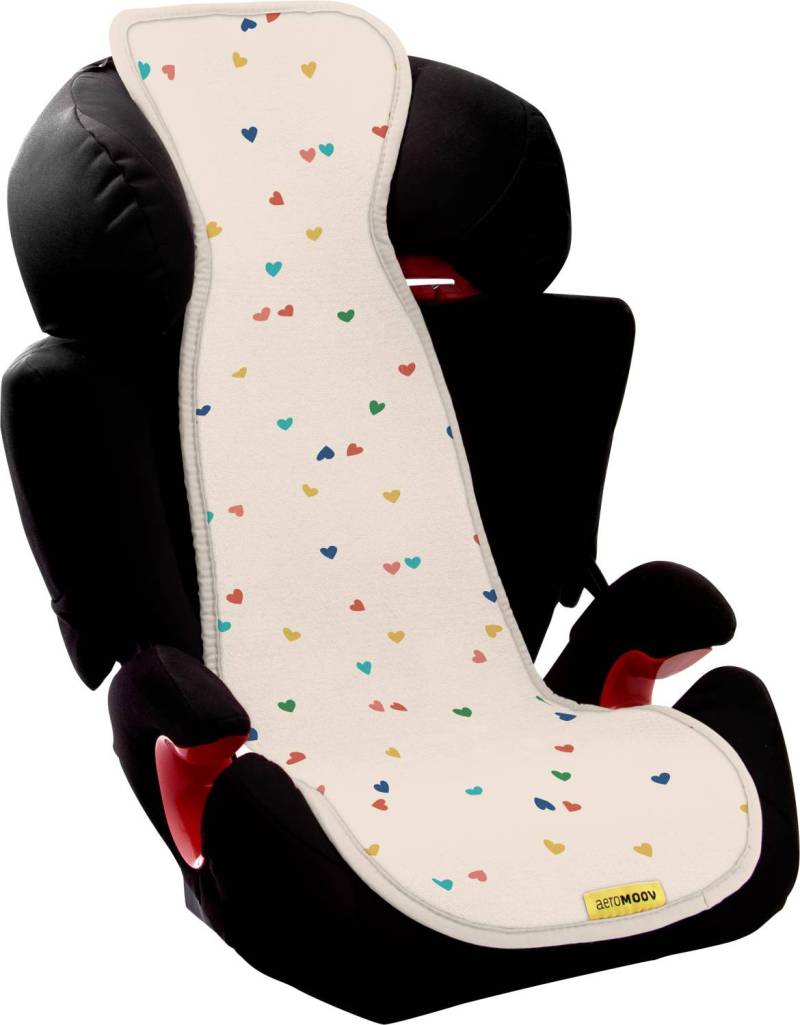 AeroMoov Air Layer Anti-Schwitz-Einlage für Folgesitze (Gruppe 2/3) - Confetti Hearts von Aeromoov