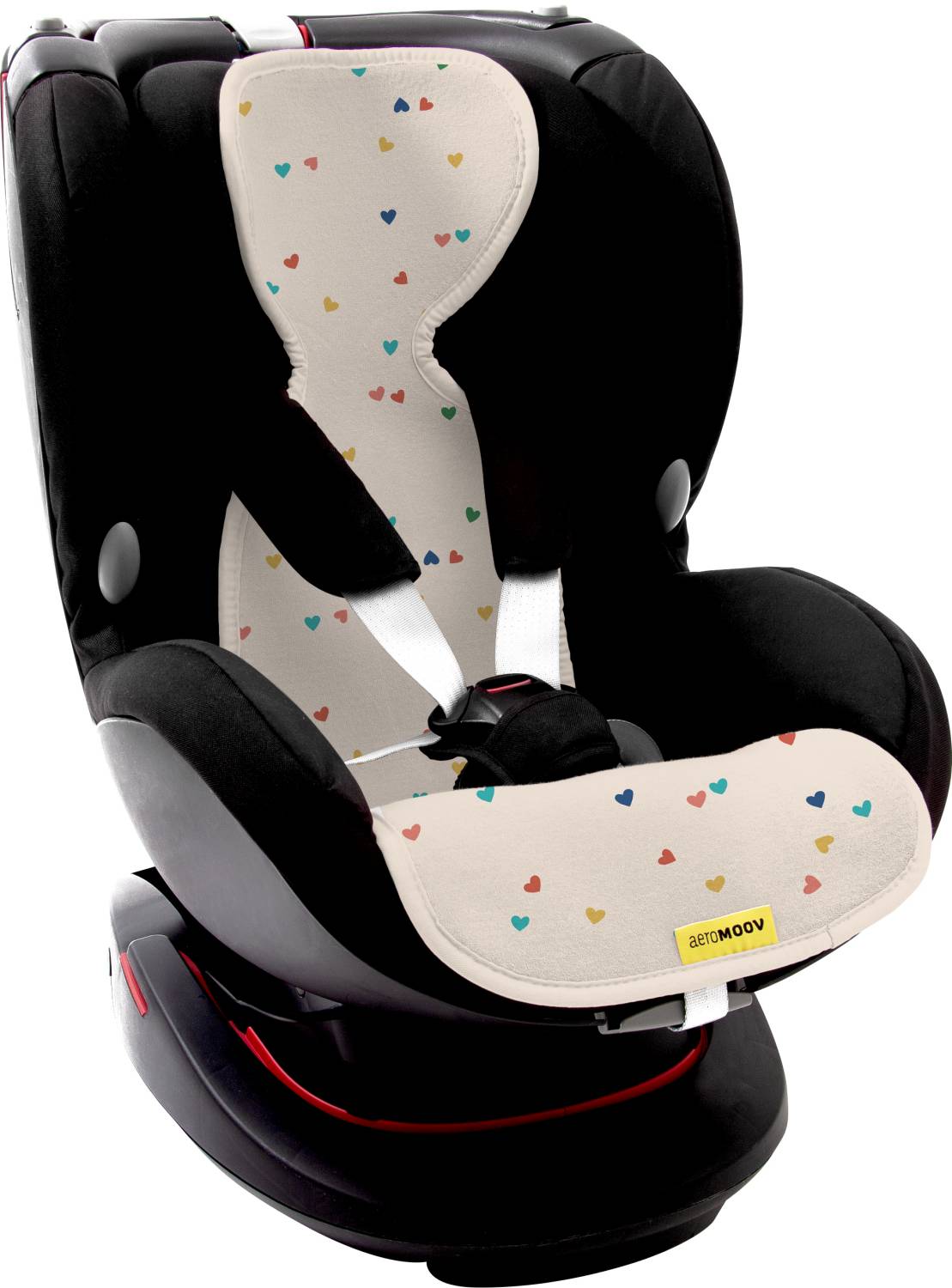 AeroMoov Air Layer Anti-Schwitz-Einlage für Reboarder (Gruppe 1) - Confetti Hearts von Aeromoov