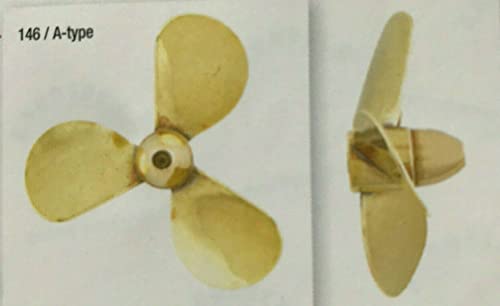 Aeronaut Messing Schiffsschraube 20mm 3-Blatt M3 Linkslaufend 7166/51 von aero-naut Modellbau