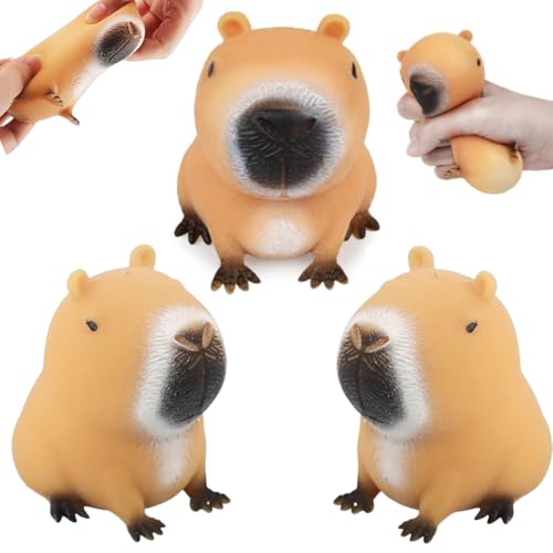 Capybara Squeeze Toy, Capybara Quetschspielzeug, Kapybara Stressball Kinder, Kugelfisch Stressball, Stress Spielzeug, Antistress Spielzeug,3 Stück von Aethryon