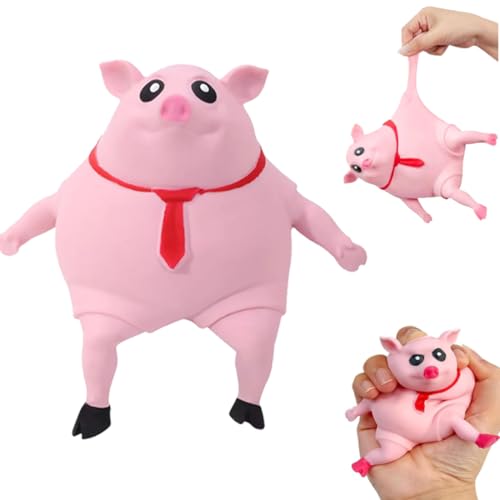 Stress Spielzeug Schwein, Stress Schwein Spielzeug, Piggy Squeeze Toy, Kreatives Dekompressions Piggy, Antistressball Kinder Schwein Rosa, Ideal als Spielzeug für Entspannung und Stressabbau Stress Spielzeug Schwein, Stress Schwein Spielzeug, Piggy Squeeze Toy, Kreatives Dekompressions Piggy, Antistressball Kinder Schwein Rosa, Ideal als Spielzeug für Entspannung und Stressabbau von Aethryon
