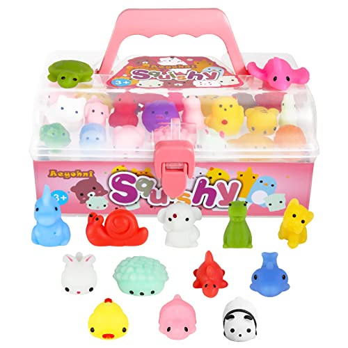 Aeyohni Squishy Toys 50 STK. Squishies Spielzeug Mochi Squishy als Mitgebsel für Kindergeburtstag Stress Abbauen Adventskalender Gummitiere Ostereier Füller Weihnachten mit Box (Keine Duplizierung) Aeyohni Squishy Toys 50 STK. Squishies Spielzeug Mochi Squishy als Mitgebsel für Kindergeburtstag Stress Abbauen Adventskalender Gummitiere Ostereier Füller Weihnachten mit Box (Keine Duplizierung) von Aeyohni