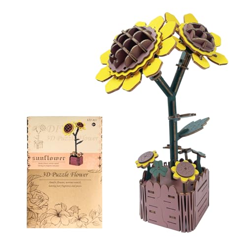Afeeler 3D Flower Puzzle-Sunflower von Afeeler