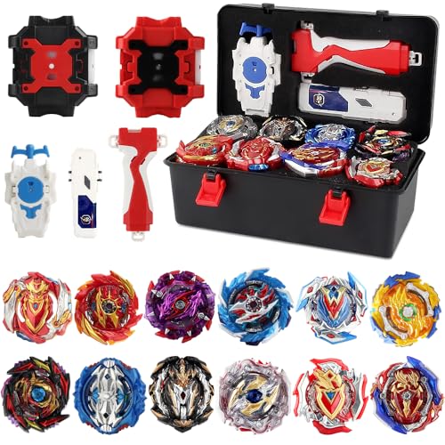 Afenau 12 in 1 Kampfkreisel Set, Kampfkreisel Koffer mit 3 Bidirektionaler Sender, Bey Burst Turbo Blade Set, 4D Kampfkreisel Set für Kinder 6 7 8 9 10 11 12 Jahre Geburtstag Weihnachten Geschenk Afenau 12 in 1 Kampfkreisel Set, Kampfkreisel Koffer mit 3 Bidirektionaler Sender, Bey Burst Turbo Blade Set, 4D Kampfkreisel Set für Kinder 6 7 8 9 10 11 12 Jahre Geburtstag Weihnachten Geschenk von Afenau