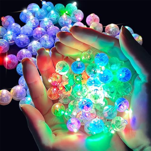 Afenau 150 Stück Ballonlichter Mini, Bunt Mini LED Licht, Runde LED Luftballons Leuchtend, LED Ballonlichter, Luftballon Lichter LED, LED Ballons für Geburtstag Hochzeit Girlande Weihnachten von Afenau