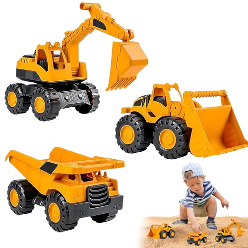 Afenau Bagger Spielzeug, 3 Stück Sandspielzeug Bagger Sandkasten, Sandspielzeug Fahrzeuge mit Trägheit, Simulation Sandkasten Fahrzeuge, Sandkasten Bagger für Kinder Sommerspielzeug, Geschenke Afenau Bagger Spielzeug, 3 Stück Sandspielzeug Bagger Sandkasten, Sandspielzeug Fahrzeuge mit Trägheit, Simulation Sandkasten Fahrzeuge, Sandkasten Bagger für Kinder Sommerspielzeug, Geschenke von Afenau