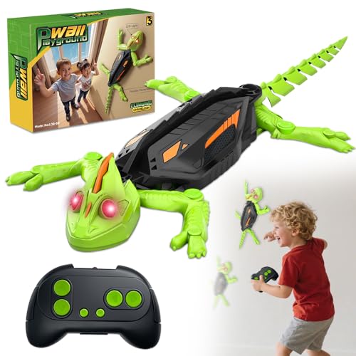 Afenau Gecko Wandflitzer, Wiederaufladbar Ferngesteuerter Gecko Wand Kletter mit Leuchtenden LED-Augen, Geko An Der Wand Spielzeugn, Wall Crawler Gecko, Gecko Spielzeug für Kind Ab 3 Jahren Afenau Gecko Wandflitzer, Wiederaufladbar Ferngesteuerter Gecko Wand Kletter mit Leuchtenden LED-Augen, Geko An Der Wand Spielzeugn, Wall Crawler Gecko, Gecko Spielzeug für Kind Ab 3 Jahren von Afenau