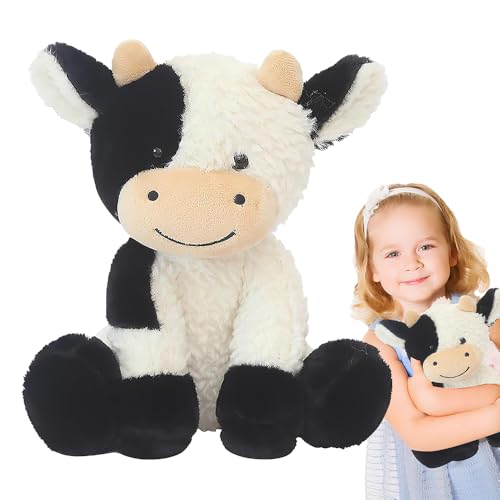 Afenau Kuscheltier Kuh, 22CM Niedliches Plüschtier, Sitzend Spielzeug, Supersoft Schwarz Weiß für Baby Kinder und Erwachsene Geschenke Afenau Kuscheltier Kuh, 22CM Niedliches Plüschtier, Sitzend Spielzeug, Supersoft Schwarz Weiß für Baby Kinder und Erwachsene Geschenke von Afenau