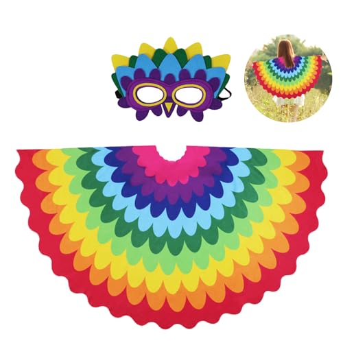 AffeGifts Kostüm Papagei Kinder, bunte Vogelflügel für Kinder Papagei Flügel Cape mit Papagei Maske für 3-8 Jahre verkleiden Cosplay Party Halloween Outfits AffeGifts Kostüm Papagei Kinder, bunte Vogelflügel für Kinder Papagei Flügel Cape mit Papagei Maske für 3-8 Jahre verkleiden Cosplay Party Halloween Outfits von AffeGifts