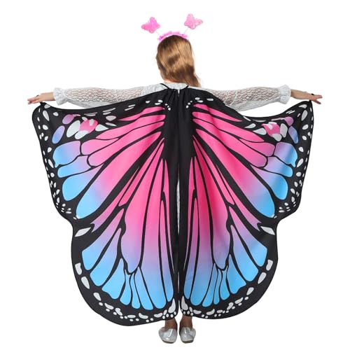 AffeGifts Schmetterlingsflügel Kinder, Lange Feenflügel Kinder mit Stirnband Schmetterling Kostüm Feen Kostüm Schmetterling Flügel Schmetterlingskostüm für Mädchen Kleid Party Spiel 8-12 Jahre Alt AffeGifts Schmetterlingsflügel Kinder, Lange Feenflügel Kinder mit Stirnband Schmetterling Kostüm Feen Kostüm Schmetterling Flügel Schmetterlingskostüm für Mädchen Kleid Party Spiel 8-12 Jahre Alt von AffeGifts