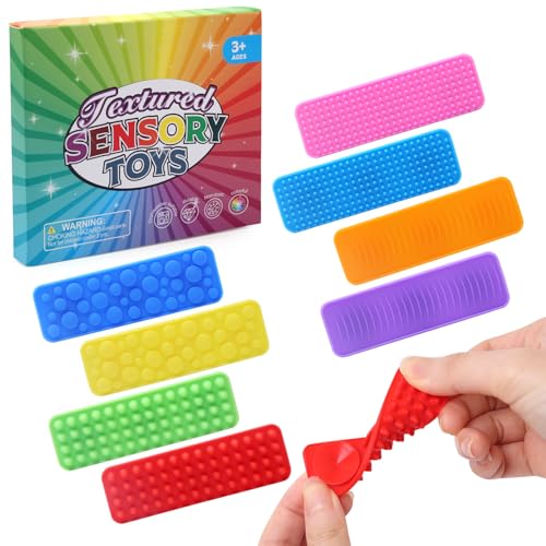 Afufu 8 Stück Sensory Fidget Toys Kinder Erwachsene Anti Stress Spielzeuge, Autismus Stressabbau Spielzeug Sensorik, Stimming Squeeze Spielzeug Sensorisches für Zuhause, Arbeitsbereich, Schule von Afufu