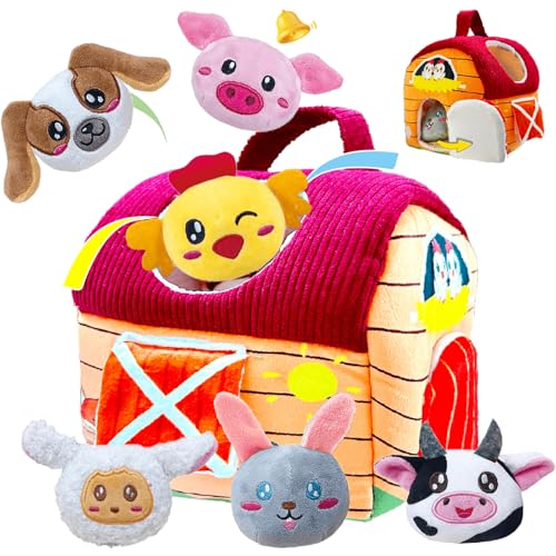 Afufu Baby Montessori Spielzeug 6-12 Monate, Kinderspiele Bauernhof Spielzeug mit Knisterpapier Rassel Spiegel, Sensorik Motorikspielzeug ab 1 Jahr, Lernspiele Babygeschenke Afufu Baby Montessori Spielzeug 6-12 Monate, Kinderspiele Bauernhof Spielzeug mit Knisterpapier Rassel Spiegel, Sensorik Motorikspielzeug ab 1 Jahr, Lernspiele Babygeschenke von Afufu