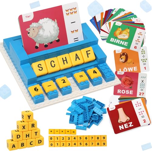 Afufu Deutsch 64 Karten Buchstaben Alphabet Lernen&Zahlen Rechen Spiel 3 4 5 6 7 8 Jahre, 3in1 Montessori Kinder Spielzeug Lernspiele ab 3 Jahre, Activity Spielzeuge Einschulung Geschenk Mädchen Junge Afufu Deutsch 64 Karten Buchstaben Alphabet Lernen&Zahlen Rechen Spiel 3 4 5 6 7 8 Jahre, 3in1 Montessori Kinder Spielzeug Lernspiele ab 3 Jahre, Activity Spielzeuge Einschulung Geschenk Mädchen Junge von Afufu