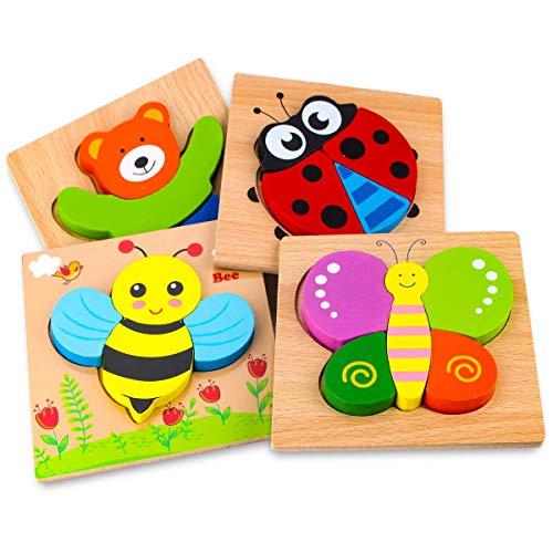 Holzpuzzle, Afufu Holzspielzeug ab 1 2 3 Jahren, 4 Stück Steckpuzzle Holz Montessori Spielzeug für Baby, Tier Holzpuzzle Puzzle Kleinkind Lernspielzeug für Kinder Holzpuzzle, Afufu Holzspielzeug ab 1 2 3 Jahren, 4 Stück Steckpuzzle Holz Montessori Spielzeug für Baby, Tier Holzpuzzle Puzzle Kleinkind Lernspielzeug für Kinder von Afufu