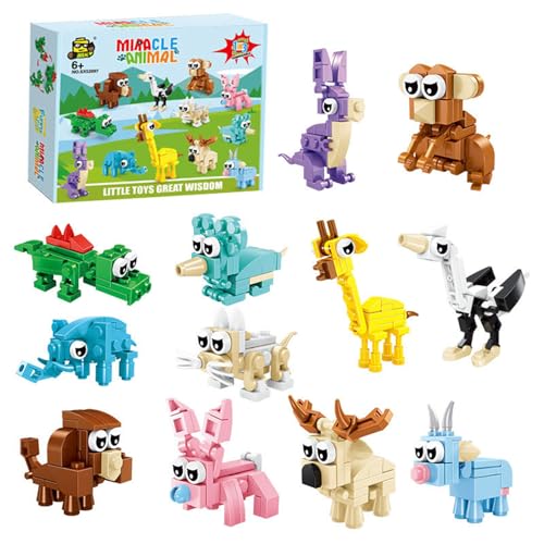 Afufu Mitgebsel Kindergeburtstag Gastgeschenke Baustein Spielzeug, 12 Pack Mini Bausteine Tiere Konstruktionsspielzeug, Ostergeschenke Geburtstag Party Geschenke Kinder 4-12 Jahre Mädchen Jungen Afufu Mitgebsel Kindergeburtstag Gastgeschenke Baustein Spielzeug, 12 Pack Mini Bausteine Tiere Konstruktionsspielzeug, Ostergeschenke Geburtstag Party Geschenke Kinder 4-12 Jahre Mädchen Jungen von Afufu