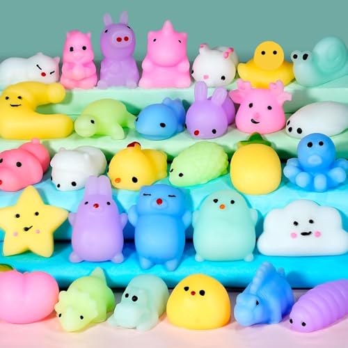 Afufu Mochi Squishy Toy Party Mitgebsel Kindergeburtstag Gastgeschenke für Kinder, Zufällig 30 Stück Anti Stress Spielzeug Fidget Toys Set, Jungen Mädchen Ostern Weihnachten Klassenzimmer Belohnungen Afufu Mochi Squishy Toy Party Mitgebsel Kindergeburtstag Gastgeschenke für Kinder, Zufällig 30 Stück Anti Stress Spielzeug Fidget Toys Set, Jungen Mädchen Ostern Weihnachten Klassenzimmer Belohnungen von Afufu